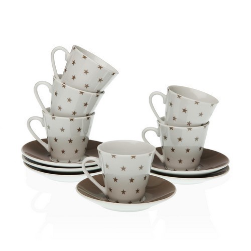 SET 6 TAZAS CAFE VERSA STARY C/PLATOS